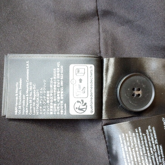 NWT H&M Single-Button Notched Lapel Blazer XXL Black Fully Lined 2XL - Picture 5 of 7